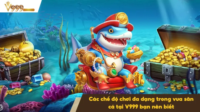 Vua Săn Cá – Trò Chơi Cá Cược Được Săn Đón Nhất Tại V999 3 Chế độ săn cá nhiều người tạo không khí cạnh tranh hấp dẫn