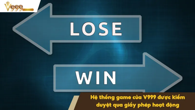 Giấy phép hoạt động 2 Tỷ lệ thắng/thua của từng game đều được kiểm tra định kỳ